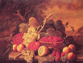 Severin Roesen : Still Life with Fruit